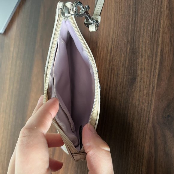 Coach Clutch in Beige with Removable Handle - Picture 2 of 4